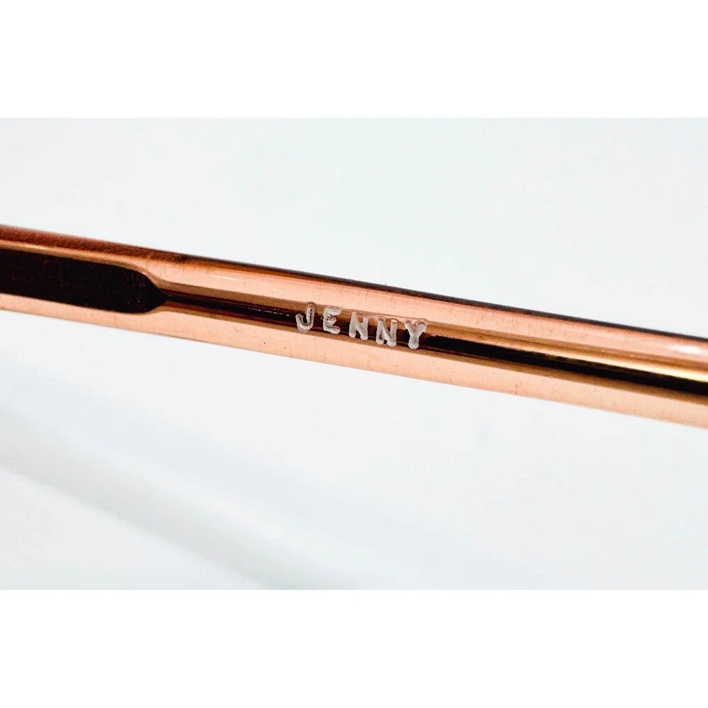 Jenny Eyeglasses Frames Womens Pink Round Full Rim 44-21-125 44mm